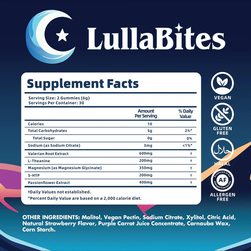 Lulla Bites – Gomitas Naturales para Dormir