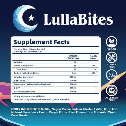 Lulla Bites – Gomitas Naturales para Dormir
