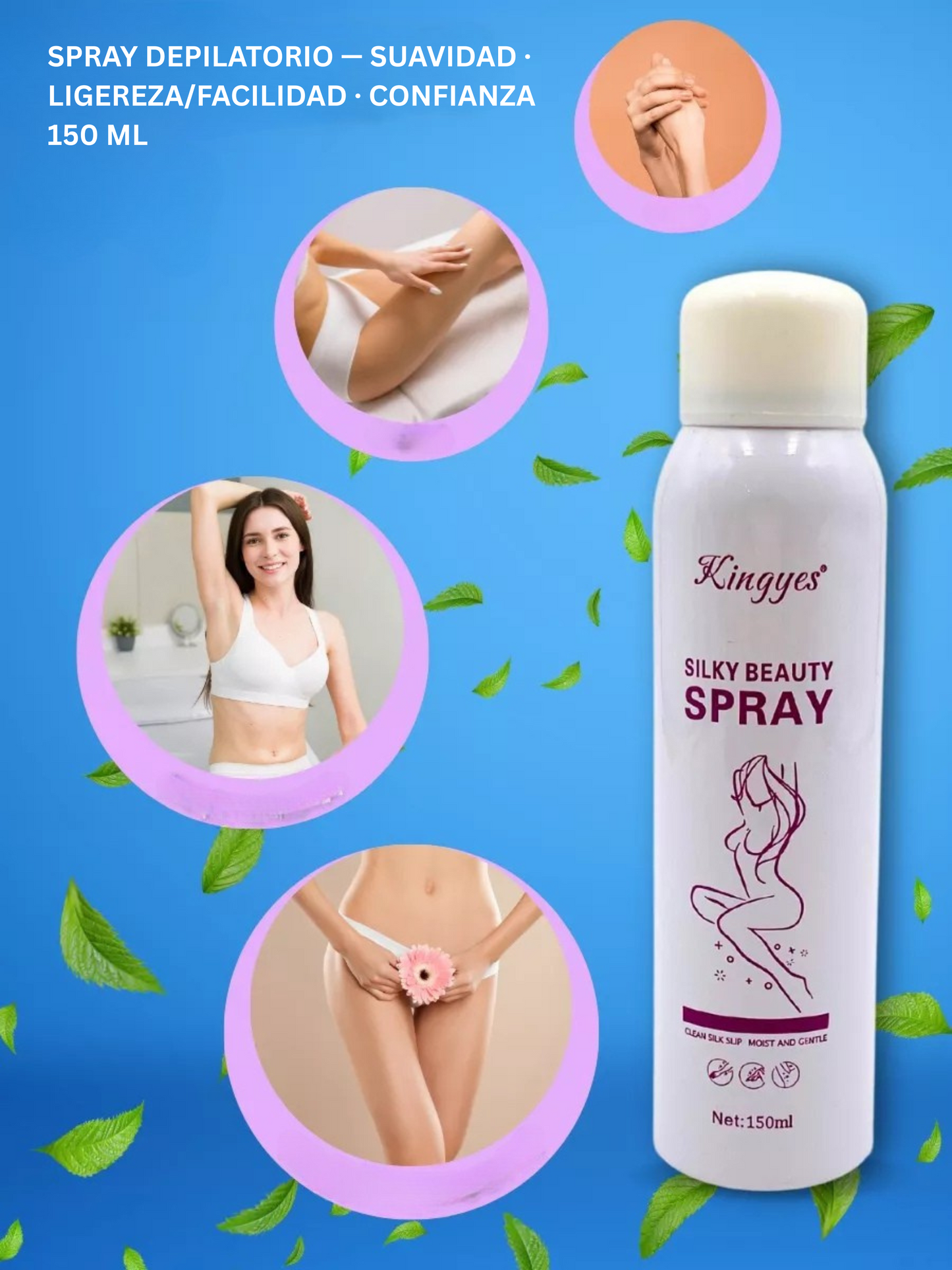 Espuma en aerosol para eliminar el vello