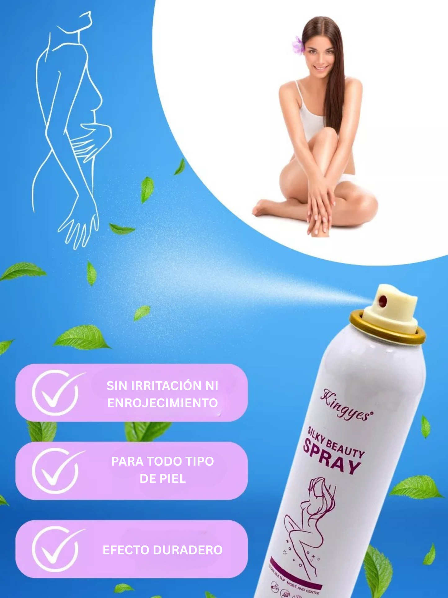 Espuma en aerosol para eliminar el vello